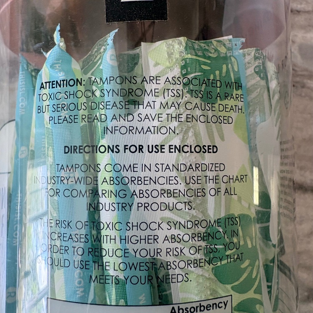 L. 100% Organic Cotton Core Tampons Regular Absorbency 30 Count BPA-Free Plastic - Picture 4 of 9